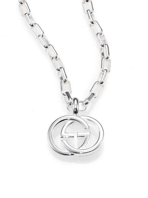 gucci silver ingot|Gucci Interlocking pendant necklace .